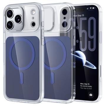 iPhone 17 Pro Max Dwukolorowe etui hybrydowe - kompatybilne z MagSafe - niebieskie