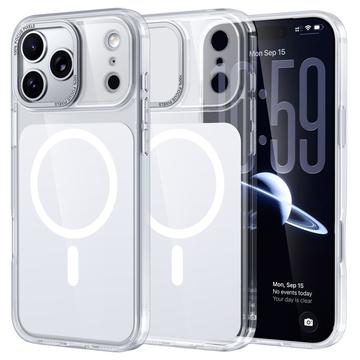 iPhone 17 Pro Max Dwukolorowe etui hybrydowe - kompatybilne z MagSafe - białe