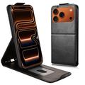 iPhone 17 Pro Max Etui z klapką pionową i podstawką - czarny
