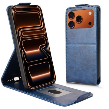 iPhone 17 Pro Max Etui z klapką pionową i podstawką - ciemnoniebieski