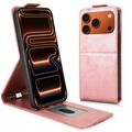 iPhone 17 Pro Max Etui z klapką pionową i podstawką - różowe złoto