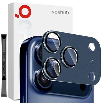 iPhone 17 Pro Northjo Pełna ochrona, matowy metal i szkło hartowane, osłona obiektywu aparatu - niebieski