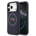 Etui z Płynnego Silikonu iPhone 17 Pro Oracle Red Bull Racing Blue Ring - kompatybilny z MagSafe - granatowy