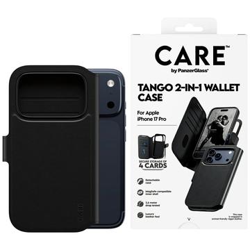 Etui portfelowe 2 w 1 iPhone 17 Pro PanzerGlass Care Tango - kompatybilny z MagSafe - czarny