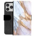 Etui Portfel Premium - iPhone 17 Pro - Elegancki Marmur