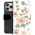 Etui Portfel Premium - iPhone 17 Pro - Kwiatowy