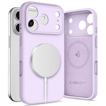 Etui z płynnego silikonu iPhone 17 Pro Tech-Protect - kompatybilny z MagSafe - fioletowy