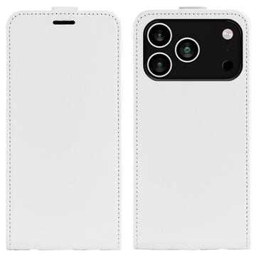 iPhone 17 Pro Pionowe Etui z Kieszenią na Kartę - Biel