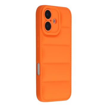 iPhone 17 Etui z TPU odporne na wstrząsy Puffer Jacket - pomarańczowe