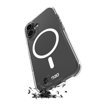 iPhone 17 Puro Impact Clear D3O Hybrid Case - kompatybilny z MagSafe - przezroczysty