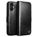 Klasyczne Skórzane Etui z Portfelem Qialino do iPhone 17