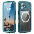 iPhone 17 Redpepper IP68 Magnetyczna wodoodporna obudowa - niebieski