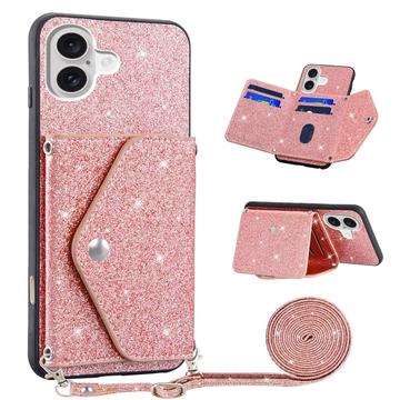 Etui iPhone 17 Stardust z Miejscem na Kartę - Róż