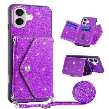 Etui iPhone 17 Stardust z Miejscem na Kartę - Fiolet