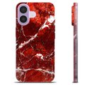 Etui TPU - iPhone 17 - Czerwony Marmur