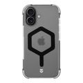 Etui iPhone 17 Tactical MagForce Hexagon - kompatybilny z MagSafe - czarny / przezroczysty