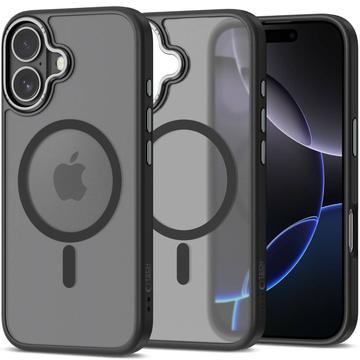 iPhone 17 Etui Tech-Protect MagEdge - kompatybilne z MagSafe - matowa czerń / metaliczny połysk