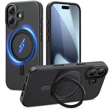 iPhone 17 Etui MagSafe Tech-Protect MagRing - matowa czerń