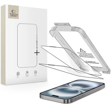 iPhone 17 Tech-Protect Quick Set+ 2-Pack szkło hartowane - przezroczyste
