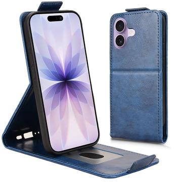 iPhone 17 Etui z klapką pionową i podstawką - ciemnoniebieski