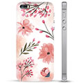 Etui Hybrydowe - iPhone 5/5S/SE - Różowe Kwiaty