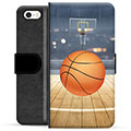 Etui Portfel Premium - iPhone 5/5S/SE - Koszykówka