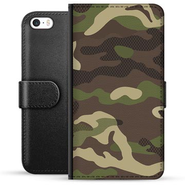 Etui Portfel Premium - iPhone 5/5S/SE - Moro