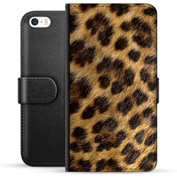 Etui Portfel Premium - iPhone 5/5S/SE - Lampart