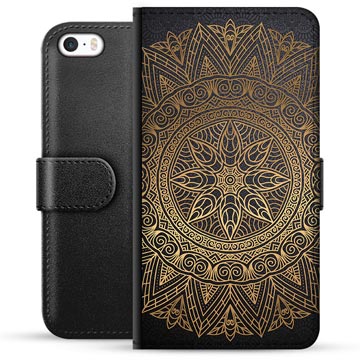 Etui Portfel Premium - iPhone 5/5S/SE - Mandala