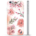 Etui TPU - iPhone 6 / 6S - Różowe Kwiaty