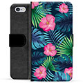 Etui Portfel Premium - iPhone 6 / 6S - Tropikalne Kwiaty