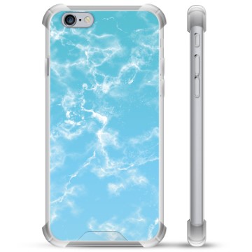 Etui Hybrydowe - iPhone 6 Plus / 6S Plus - Błękitny Marmur