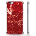 Etui Hybrydowe - iPhone 6 Plus / 6S Plus - Czerwony Marmur