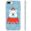 Etui TPU - iPhone 7 Plus / iPhone 8 Plus - Świąteczny Niedźwiadek