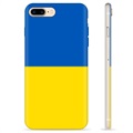 Etui TPU Flaga Ukrainy - iPhone 7 Plus / iPhone 8 Plus - Żółć i błękit