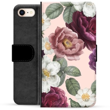 Etui Portfel Premium - iPhone 7/8/SE (2020)/SE (2022) - Romantyczne Kwiaty