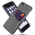 Etui KSQ z Miejscem na Kartę - iPhone 7/8/SE (2020)/SE (2022) - Szary
