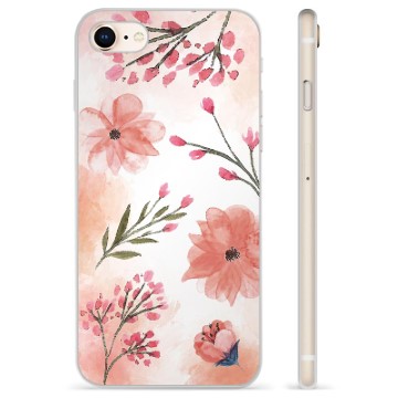 Etui TPU - iPhone 7/8/SE (2020)/SE (2022) - Różowe Kwiaty