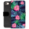 Etui Portfel Premium - iPhone 7/8/SE (2020) - Tropikalne Kwiaty