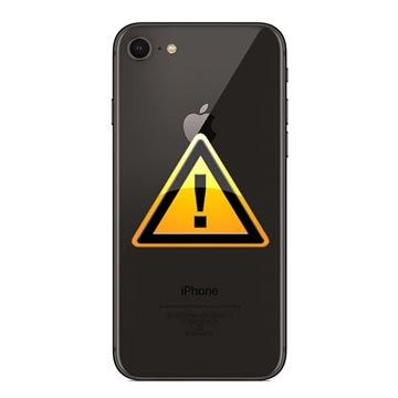 Naprawa Klapki Baterii iPhone 8 - z ramką - Czerń