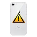 Naprawa Klapki Baterii iPhone 8 - z ramką - Srebrny
