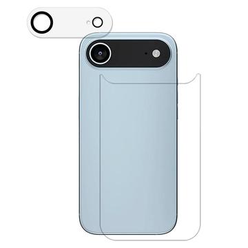 Zestaw iPhone Air 2 w 1 - szkło hartowane na tylną obudowę i obiektyw aparatu - przezroczysty