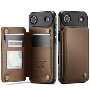 Etui Caseme C22 na karty RFID do iPhone Air - brązowe