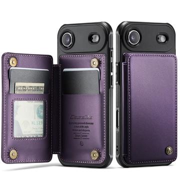 Etui Caseme C22 na karty RFID do iPhone Air - fioletowe