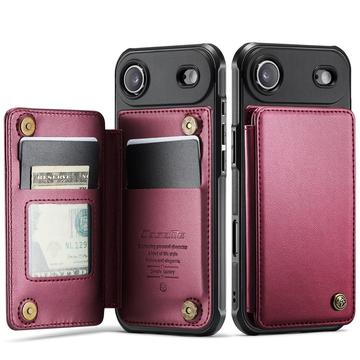 Etui Caseme C22 na karty RFID do iPhone Air - czerwone