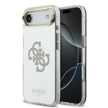 Etui hybrydow iPhone Air Guess Mirror 4G Glitter Logo - kompatybilny z MagSafe - złoty