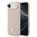 Etui iPhone Air Guess Triangle Logo - kompatybilne z MagSafe - różowe
