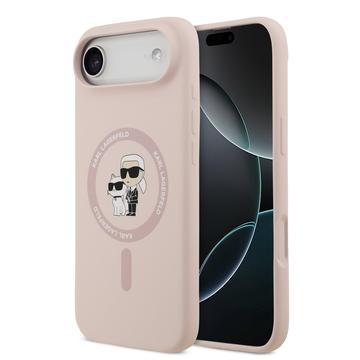 iPhone Air Karl Lagerfeld Karl and Choupette Etui MagSafe z płynnego silikonu
