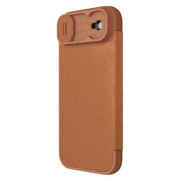 iPhone Air Etui z Klapką Nillkin Qin Pro - Brąz