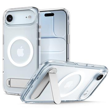 Etui MagSafe z podpórką iPhone Air Spigen Ultra Hybrid S Mag - białe / przezroczyste